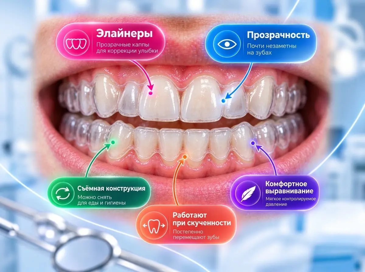 Характеристики элайнеров для выравнивания зубов